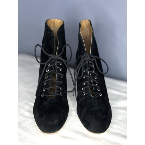 Corso Como Myer Suede Leather Ankle Bootie 9.5 Dark Romantic Fairy Grunge Artsy - Picture 12 of 16